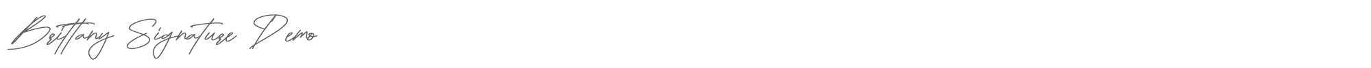 Brittany Signature Brittany Signature Demo.otf font preview